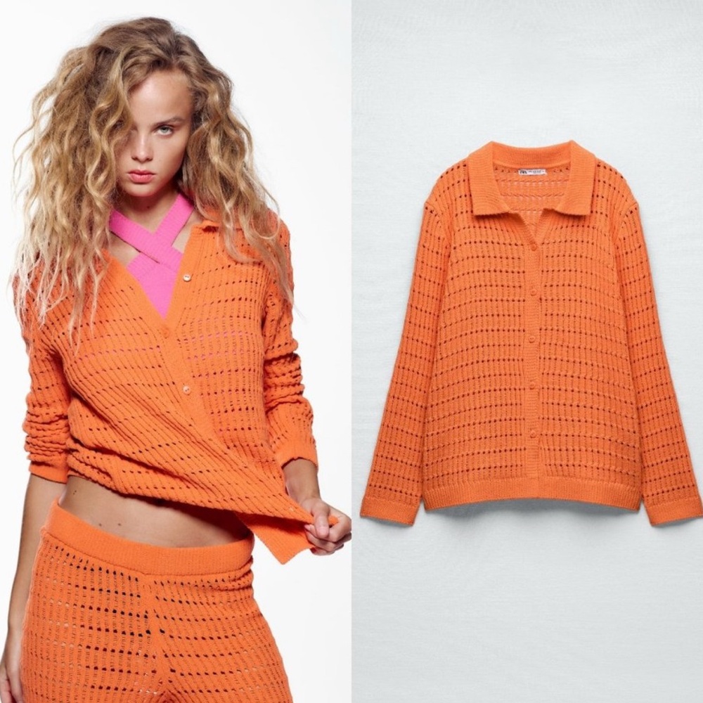 🚨Flash Sale 🚨 Zara Orange Women's Sweater